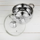 Кастрюля со стеклянной крышкой «Гиперион» 20 см - Фото 2