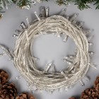 УЦЕНКА Гирлянда «Нить», 10 м, IP20, 100 LED, 220 В, 8 режимов, прозрачная нить, свечение белое - Фото 2