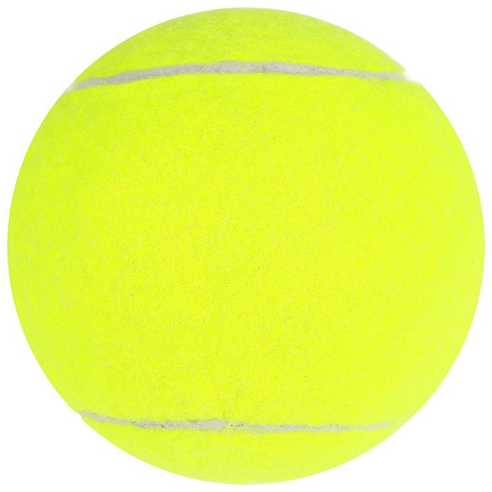 Мяч для большого тенниса ONLYTOP № 929, тренировочный, цвет жёлтый - Фото 1