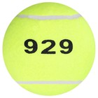 Мяч для большого тенниса ONLYTOP № 929, тренировочный, цвет жёлтый - Фото 3