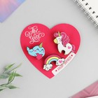 Значок деревянный «Ты чудо» парный набор, 3 шт., 9,5 х 8,7 см - Фото 2