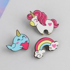 Значок деревянный «Ты чудо» парный набор, 3 шт., 9,5 х 8,7 см - Фото 3