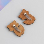 Значок деревянный «Енотики» парные, 2 шт., 9,5 х 8,7 см - Фото 5