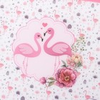 Доска разделочная пластиковая прямоугольная Доляна «Розовый Фламинго», 25×16 см - Фото 2