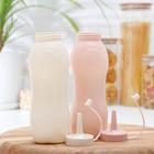 Бутылка для соуса, набор 2 шт., 350 мл, пластик, 11.5×5.5×19.5 см, розовый, жёлтый - Фото 4