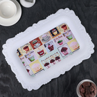 Поднос пластиковый «Ранний завтрак», 37,5×35×2 см, цвет МИКС - Фото 5