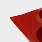 Форма для выпечки Доляна «Полусфера», силикон, 29,5×17 см, 5 ячеек, d=8 см, цвет МИКС - Фото 5