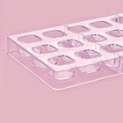 Форма для конфет и шоколада KONFINETTA «Куб», пластик, 27.5×13.5×3 см, 21 ячейка (2.5×2.5 см), прозрачная 3823578