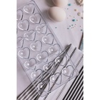 Форма для конфет и шоколада KONFINETTA «Сердца», пластик, 27.5×13.5 см, 21 ячейка (2×3 см), прозрачный - Фото 8