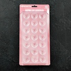 Форма для конфет и шоколада KONFINETTA «Роза», 27.5×13.5×3 см, 21 ячейка, пластик, прозрачная 3823580