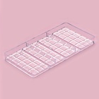 Форма для шоколада KONFINETTA «Плитка», 27×13.5×2.5 см, 4 ячейки, пластик, прозрачная - Фото 11