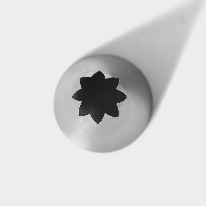Насадка кондитерская «Открытая звезда», d=3,4 см, выход 1,5 см, нержавеющая сталь - фото 1908426841