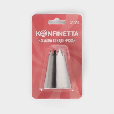 Насадка кондитерская KONFINETTA «Открытая звезда», d=3.4 см, выход 2 см, нержавеющая сталь