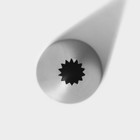 Насадка кондитерская «Французская звезда», d=3 см, выход 1 см, нержавеющая сталь - Фото 3