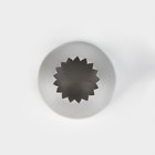 Насадка кондитерская KONFINETTA «Французская звезда», d=3,4 см, выход d=1,5 см, нержавеющая сталь - фото 8435001
