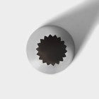 Насадка кондитерская «Французская звезда», d=3.4 см, выход 1.7 см, нержавеющая сталь - Фото 3