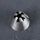 Насадка кондитерская «Закрытая звезда», d=3 см, выход 0,5 см, нержавеющая сталь - Фото 6
