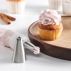 Насадка кондитерская «Закрытая звезда», d=3 см, выход 1 см, нержавеющая сталь - Фото 1