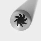 Насадка кондитерская «Закрытая роза», d=3 см, выход 0.9 см, нержавеющая сталь - Фото 4