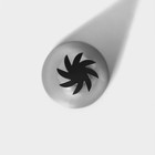 Насадка кондитерская «Закрытая роза», d=3 см, выход 1 см, нержавеющая сталь - Фото 4