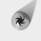 Насадка кондитерская «Закрытая роза», d=3 см, выход 0.7 см, нержавеющая сталь - Фото 4