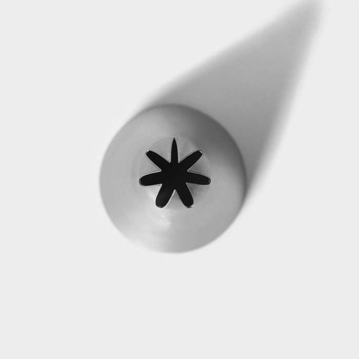 Насадка кондитерская «Закрытая звезда», d=3 см, выход 0,3 см, нержавеющая сталь - фото 1908426903