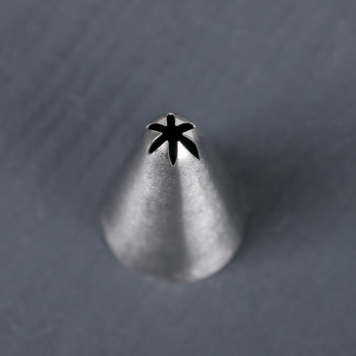 Насадка кондитерская «Закрытая звезда», d=3 см, выход 0,2 см, нержавеющая сталь - фото 1908426913