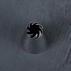 Насадка кондитерская «Закрытая роза», d=2.3 см, выход 0.9 см, нержавеющая сталь - Фото 3