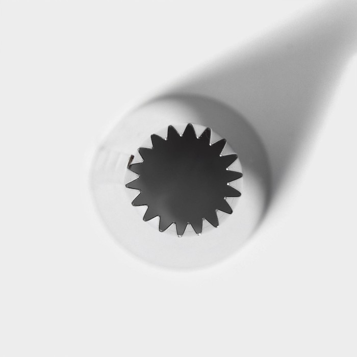 Насадка кондитерская «Французская звезда», d=2,5 см, выход 0,9 см, нержавеющая сталь - фото 1908426975
