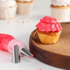 Насадка кондитерская KONFINETTA «Лепесток», d=2.5 см, выход d=1.4 см, нержавеющая сталь - Фото 2