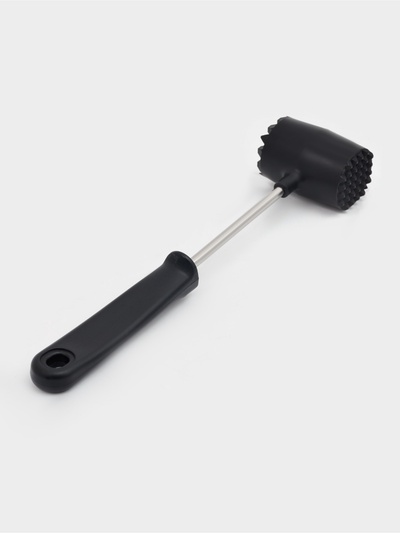 Молоток для мяса Доляна «Круг», 25 см, чёрный