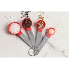 Набор мерных ложек Доляна Pesto, 4 шт.: 15 мл, 7.5 мл, 5 мл, 2.5 мл, МИКС - Фото 10