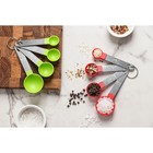 Набор мерных ложек Доляна Pesto, 4 шт.: 15 мл, 7.5 мл, 5 мл, 2.5 мл, МИКС - Фото 9