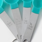 Набор мерных ложек Доляна Pesto, 4 шт.: 15 мл, 7.5 мл, 5 мл, 2.5 мл, МИКС - Фото 5