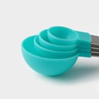 Набор мерных ложек Доляна Pesto, 4 шт.: 15 мл, 7.5 мл, 5 мл, 2.5 мл, МИКС - Фото 6