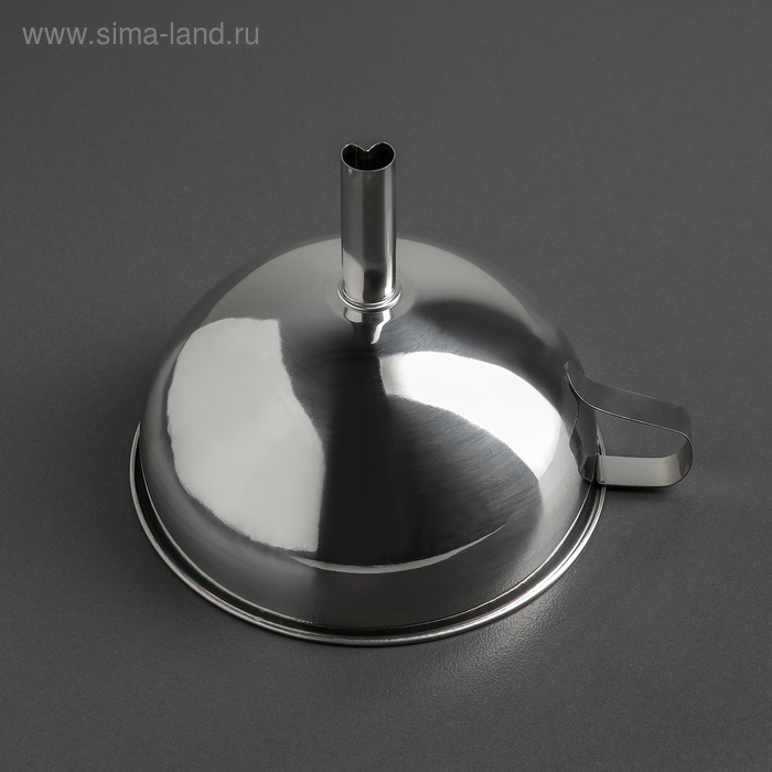 Воронка, d=15 см, с ручкой, нержавеющая сталь - Фото 1