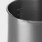 Ковш «Базис», 1.2 л, d=16 см, с мерной шкалой, металлическая ручка, нержавеющая сталь - Фото 5