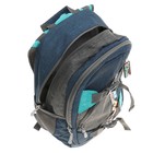 Рюкзак молодёжный Across AC18-ER 40 х 30 х 15 см, эргономичная спинка, синий/голубой - Фото 9