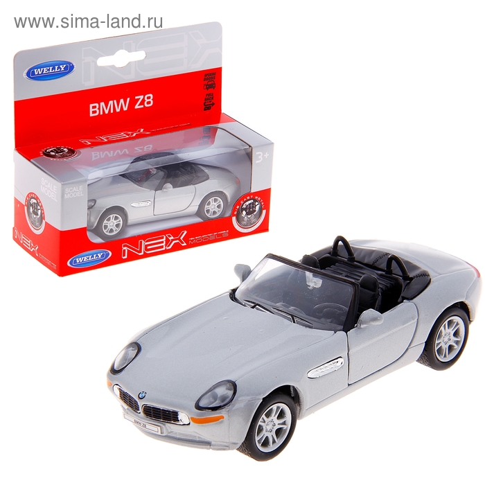 Машина BMW Z8, масштаб 1:34-39, цвета МИКС - Фото 1