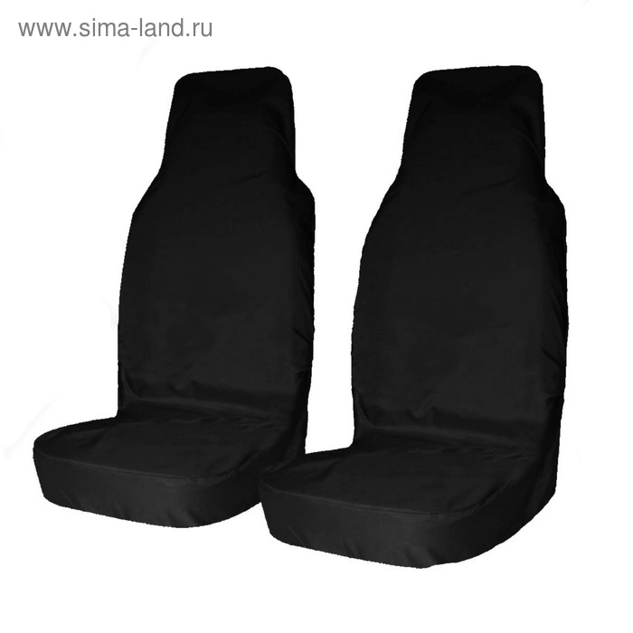 Комплект грязезащитных чехлов на передние сиденья, чёрный, оксфорд 240, мешок для хранения