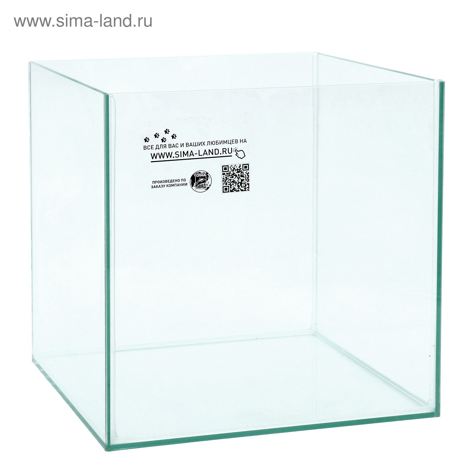 Аквариум Куб без покровного стекла, 27 литров, 30 х 30 х 30 см,  бесцветный шов (4012825) - Купить по цене от 1 390.00 руб. | Интернет  магазин SIMA-LAND.RU