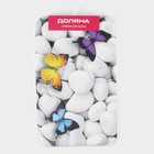 Коврики для ванной и туалета Доляна «Камни», 2 шт., 40×50 см, 50×80 см, белые - Фото 5