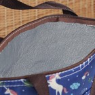 Сумка-термо, отдел на молнии, наружный карман, цвет синий - Фото 3