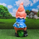 Садовая фигура из полистоуна «Гном с мотыгой», 46×22×21 см - Фото 6