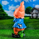 Садовая фигура из полистоуна «Гном с мотыгой», 46×22×21 см - Фото 8