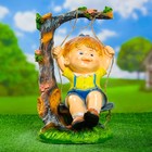 Садовая фигура "Мальчик на качелях" 44см - Фото 4