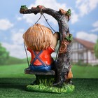 Садовая фигура "Мальчик на качелях" 44см - Фото 3