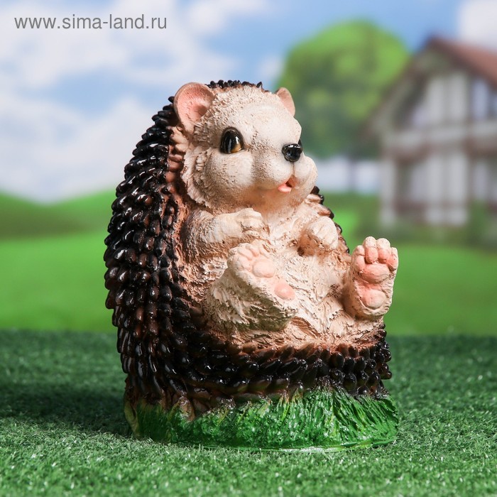 Садовая фигура "Еж сидит" 22см - Фото 1