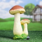 Садовая фигура "Гриб подосиновик двойной средний" 24см - Фото 2