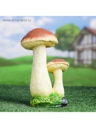 Садовая фигура из полистоуна «Грибы-подосиновики», 20×12×24 см - Фото 4